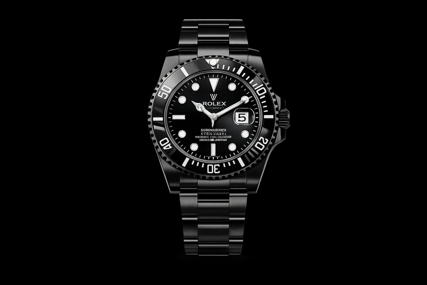 Luxury Black Stainless Steel Men's Watch | Premium Analog Wristwatch