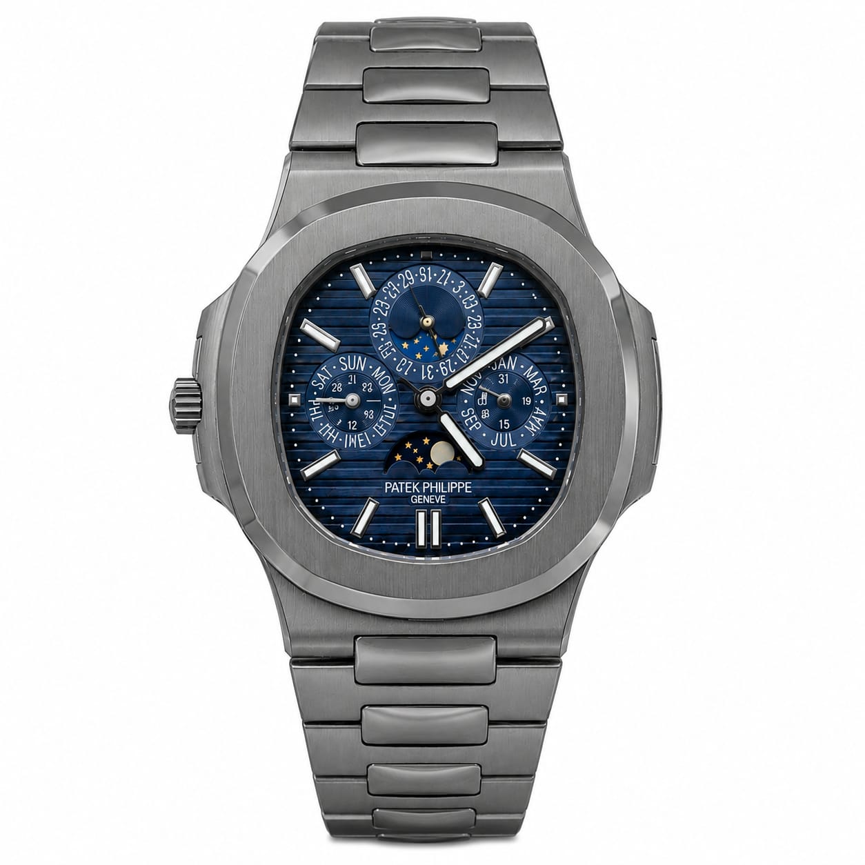Luxury Stainless Steel Automatic Watch with Transparent Case Back – Silver