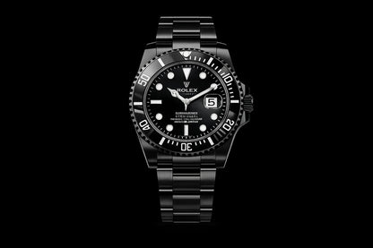 Luxury Black Stainless Steel Men's Watch | Premium Analog Wristwatch