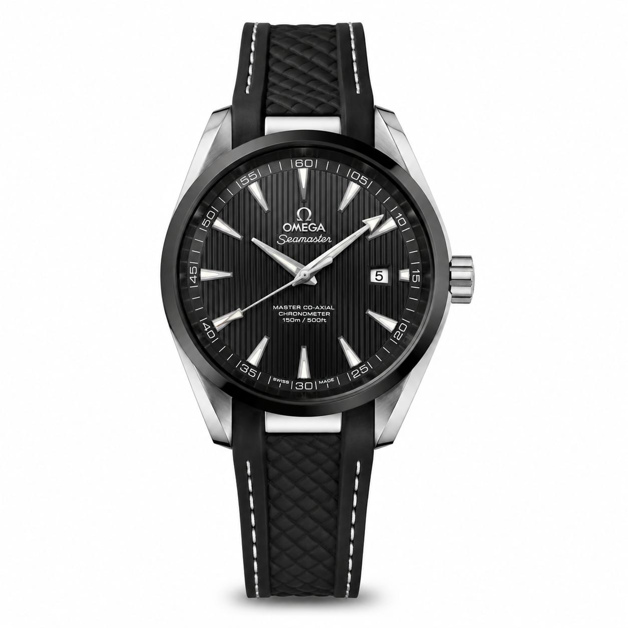 Premium Automatic Black Dial Men's Watch with Rubber Strap