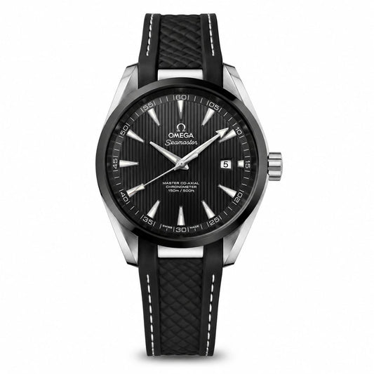 Premium Automatic Black Dial Men's Watch with Rubber Strap