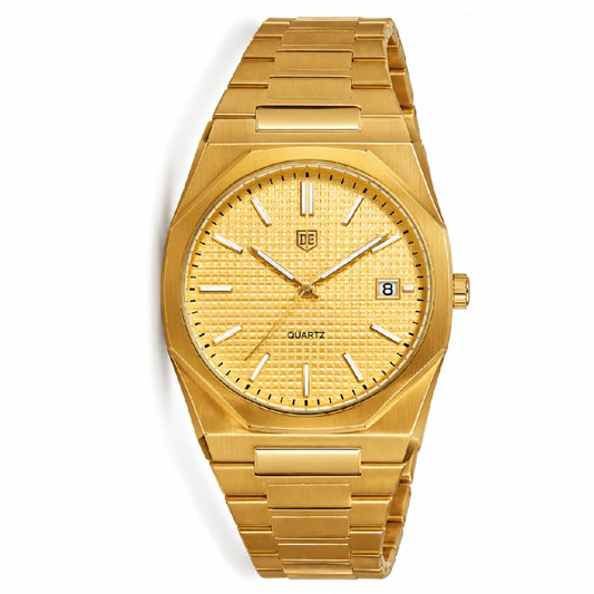 Luxury Gold Automatic Men's Watch – Stainless Steel Bracelet | Premium Mechanical Design