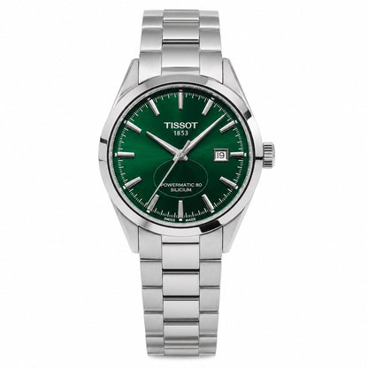 Luxury Men's Green Dial Stainless Steel Watch – Automatic Style Silver Wristwatch