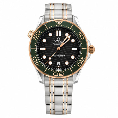 Luxury Stainless Steel Diver Watch with Transparent Case Back – Silver & Rose Gold