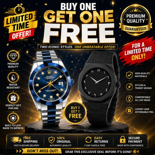 Buy One Get One Free – Premium Men’s Luxury Watch Combo