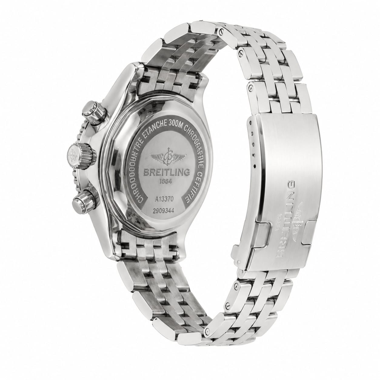 Luxury Stainless Steel Chronograph Watch for Men – Black Dial | Silver Bracelet | Sport Business Style