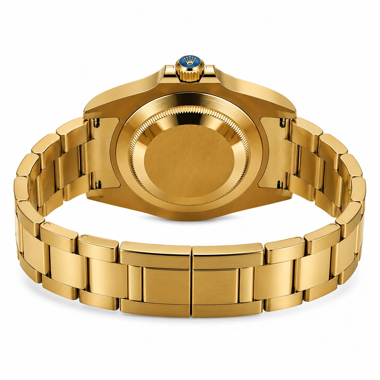 Luxury Gold Dive Style Men's Watch – Black Dial | Stainless Steel Bracelet