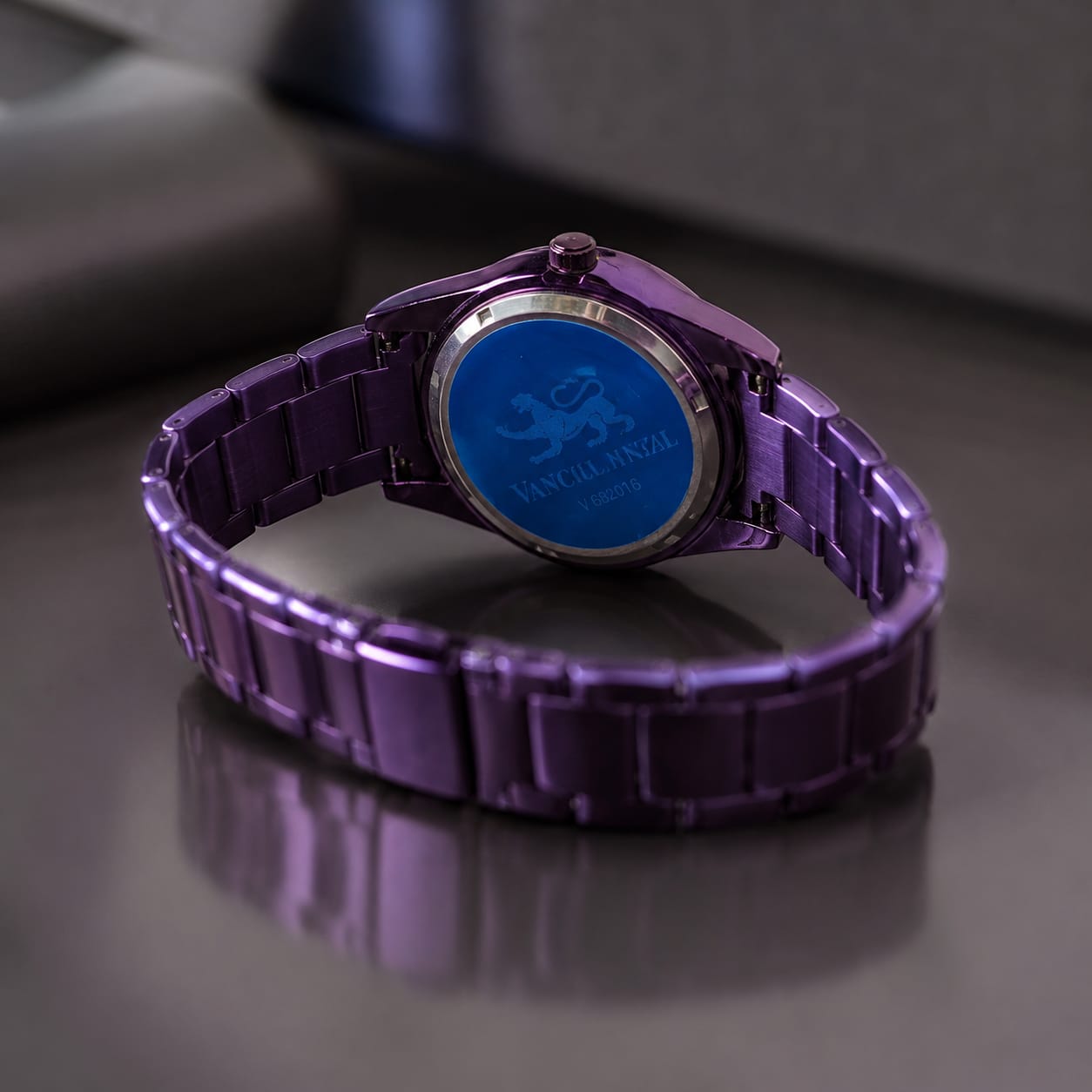 Prance Women's Luxury Purple Stainless Steel Analog Watch – Starry Blue Dial