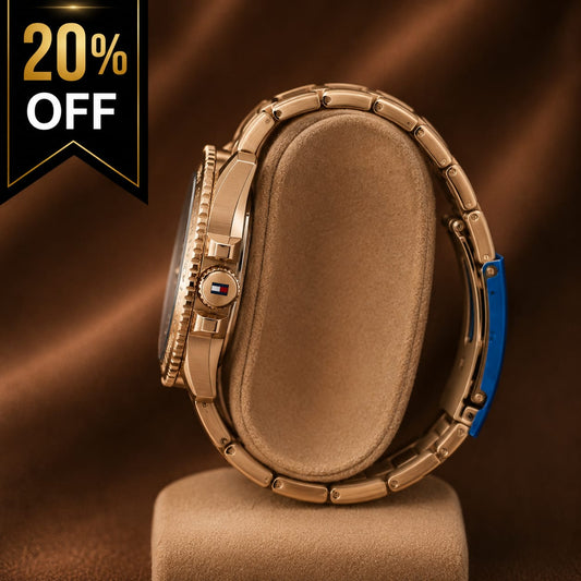 Tommy Hilfiger Automatic Skeleton Rose Gold Men's Watch – Premium Stainless Steel Bracelet