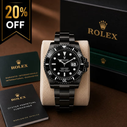 Luxury Black Stainless Steel Men's Watch | Premium Analog Wristwatch