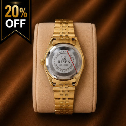 Luxury Gold Women's Watch – Green Dial & Gold Stainless Steel Strap