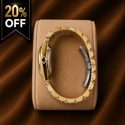 Luxury Gold Women's Watch – Green Dial & Gold Stainless Steel Strap