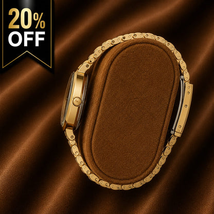 Majex Women's Gold Stainless Steel Watch – Gold Dial