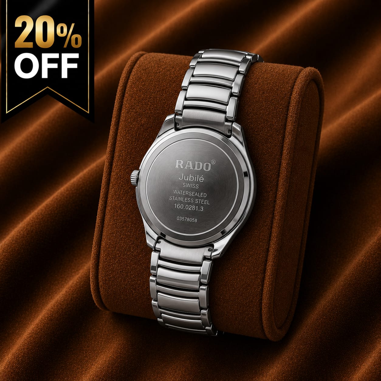 Luxury Silver Stainless Steel Watch – White Dial